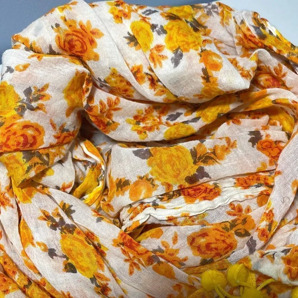 Bohemian Funky Floral Scarf